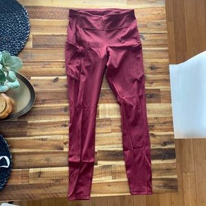 Lululemon Athletica Burgundy Leggings